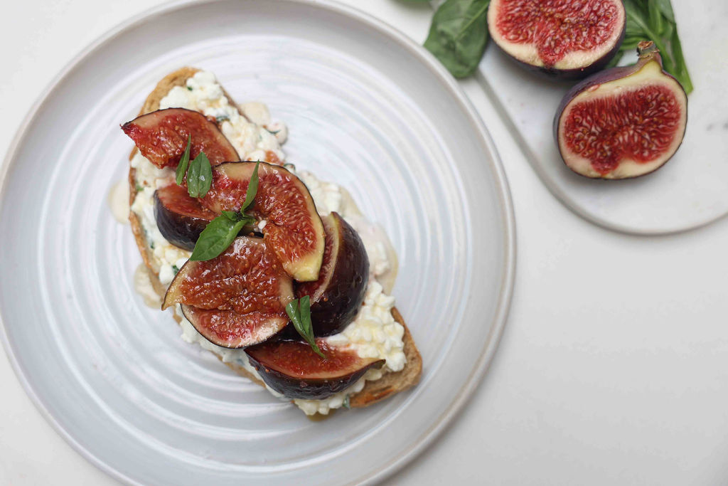 Sticky Fig & Cottage Cheese Toast