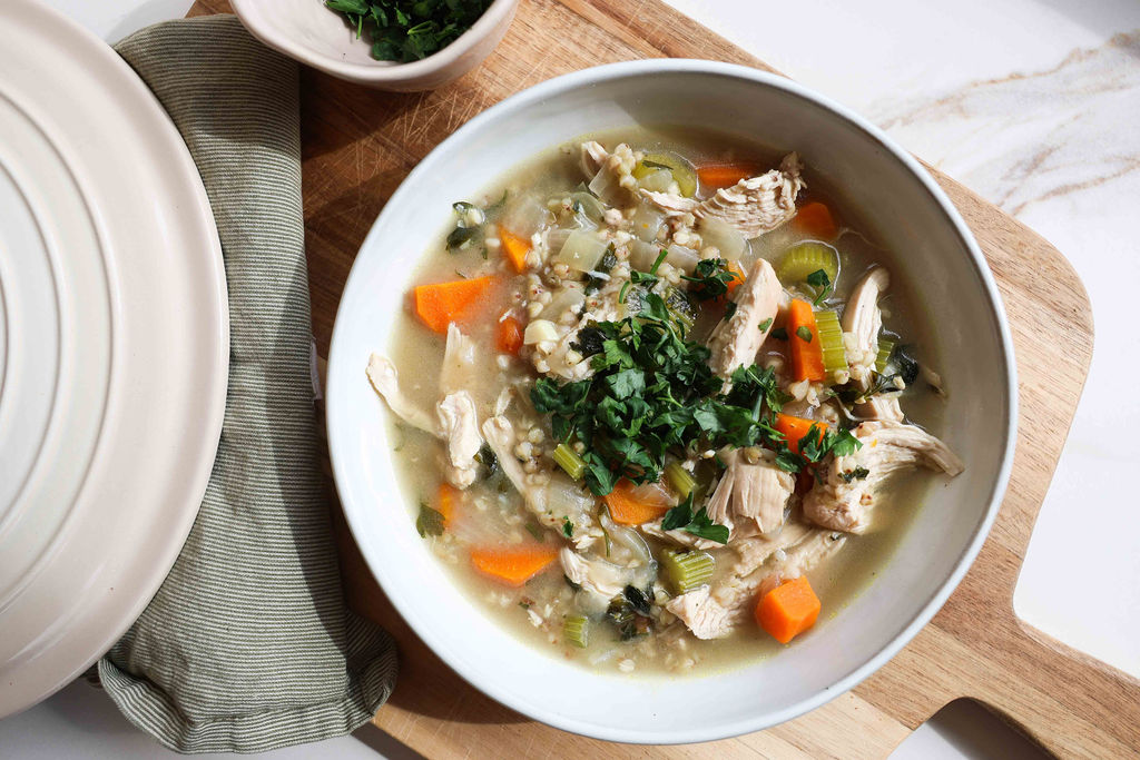 Wholesome Chicken & Buckwheat Broth