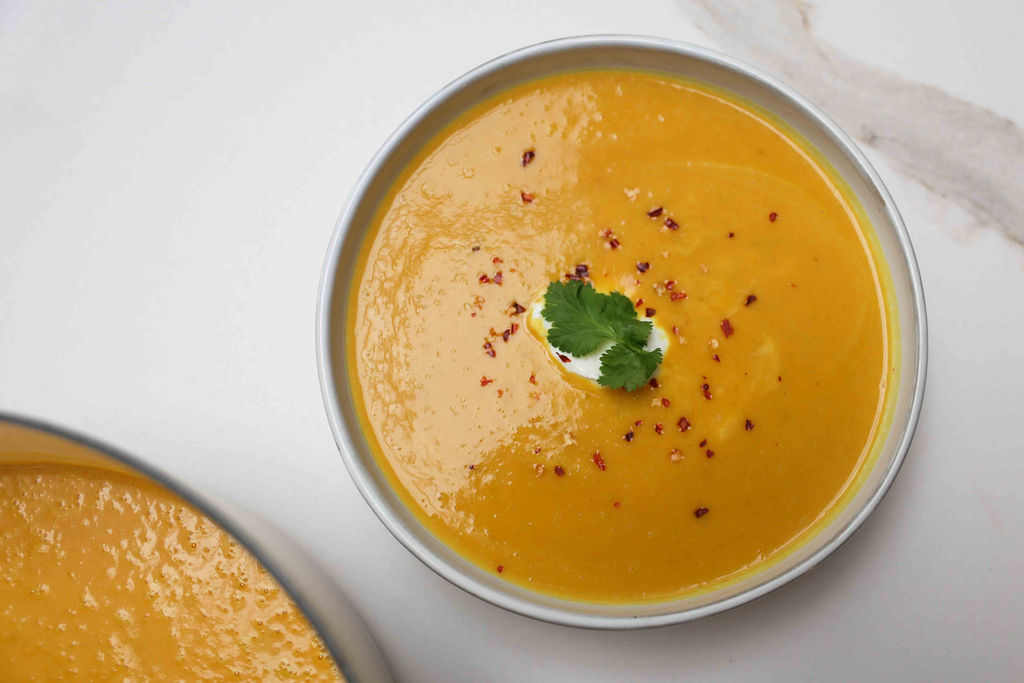 Spicy Sweet Potato & Coconut Soup