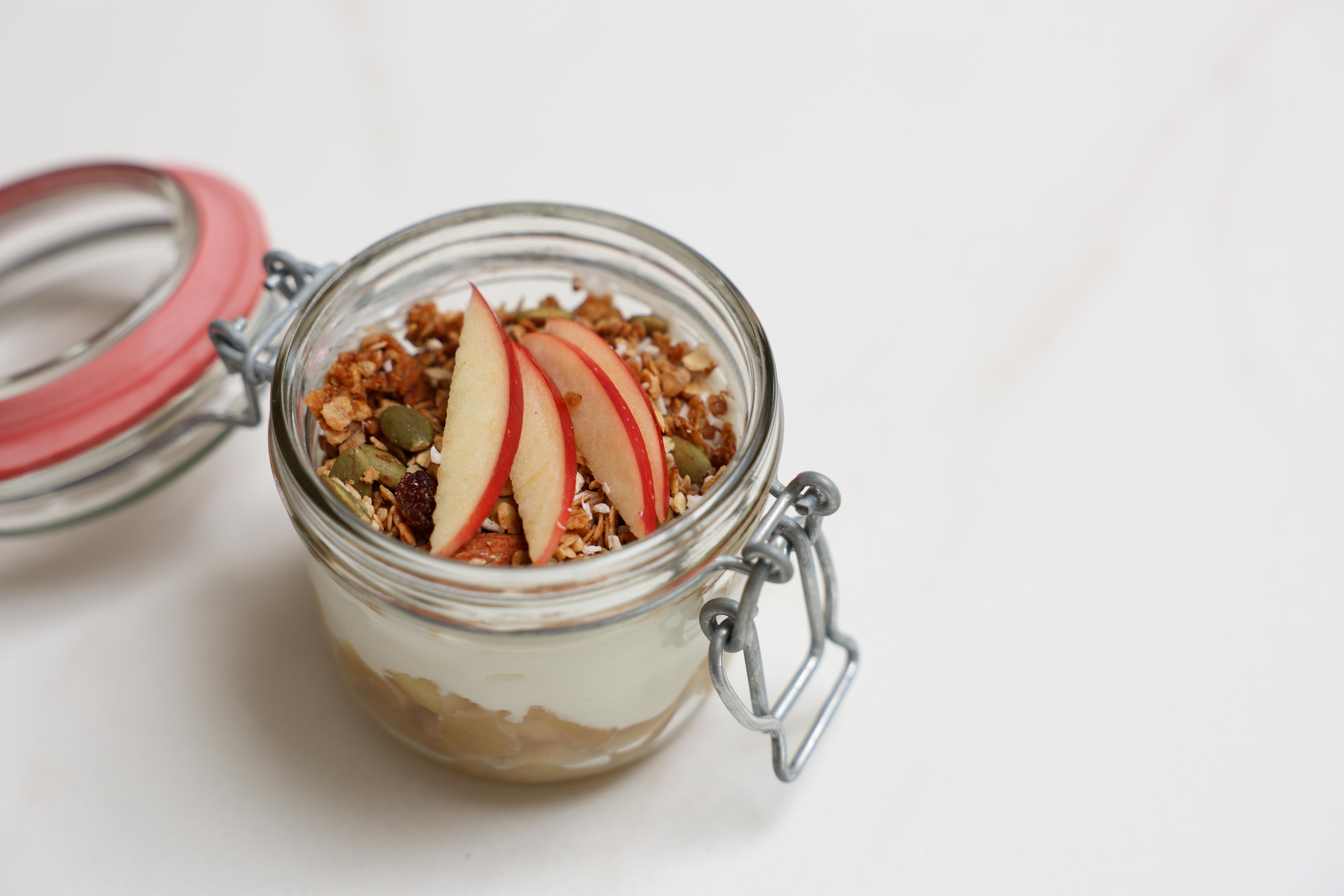 Stewed Apple Yogurt Pot