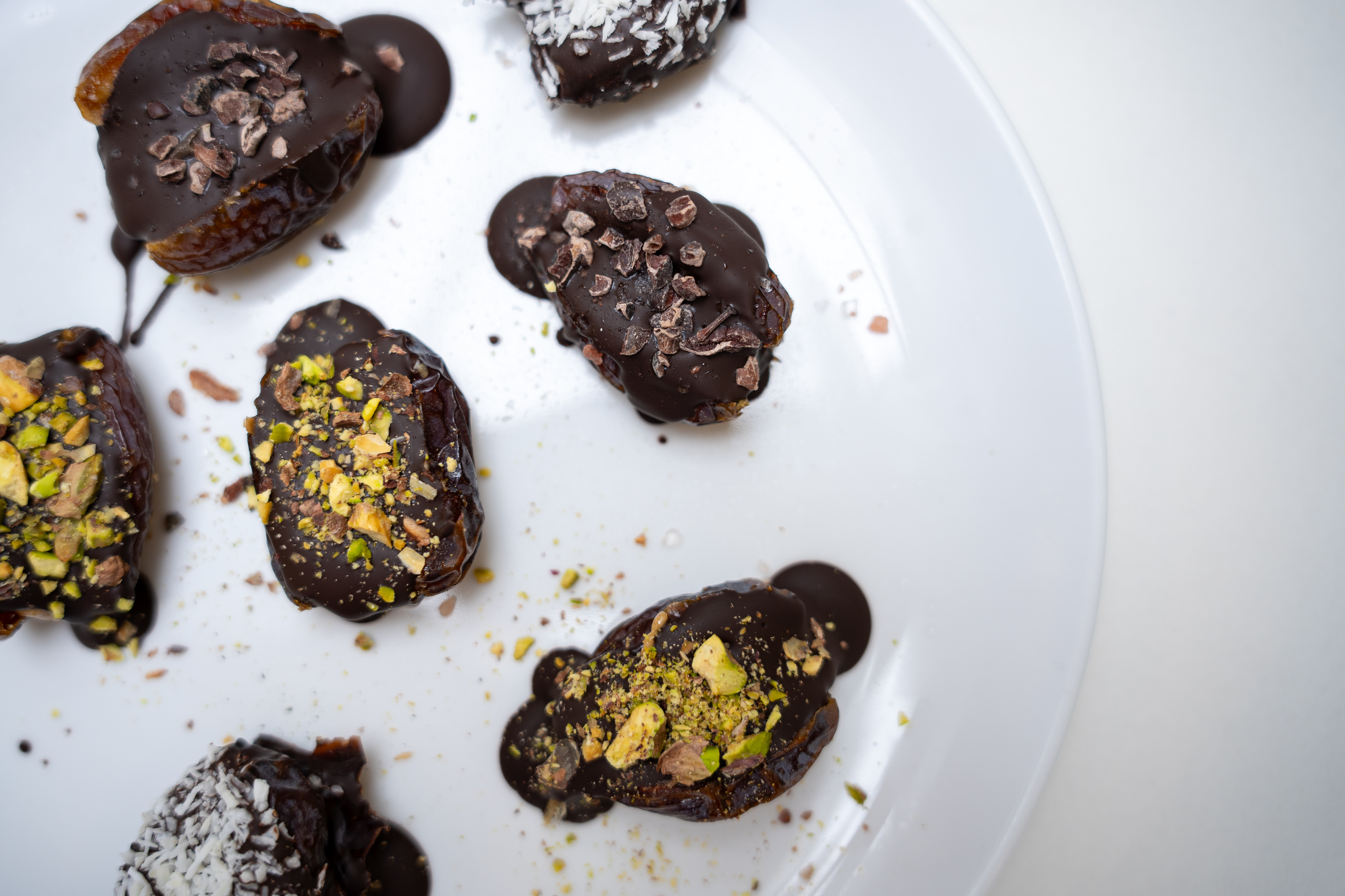 Chocolate & PB Stuffed Dates