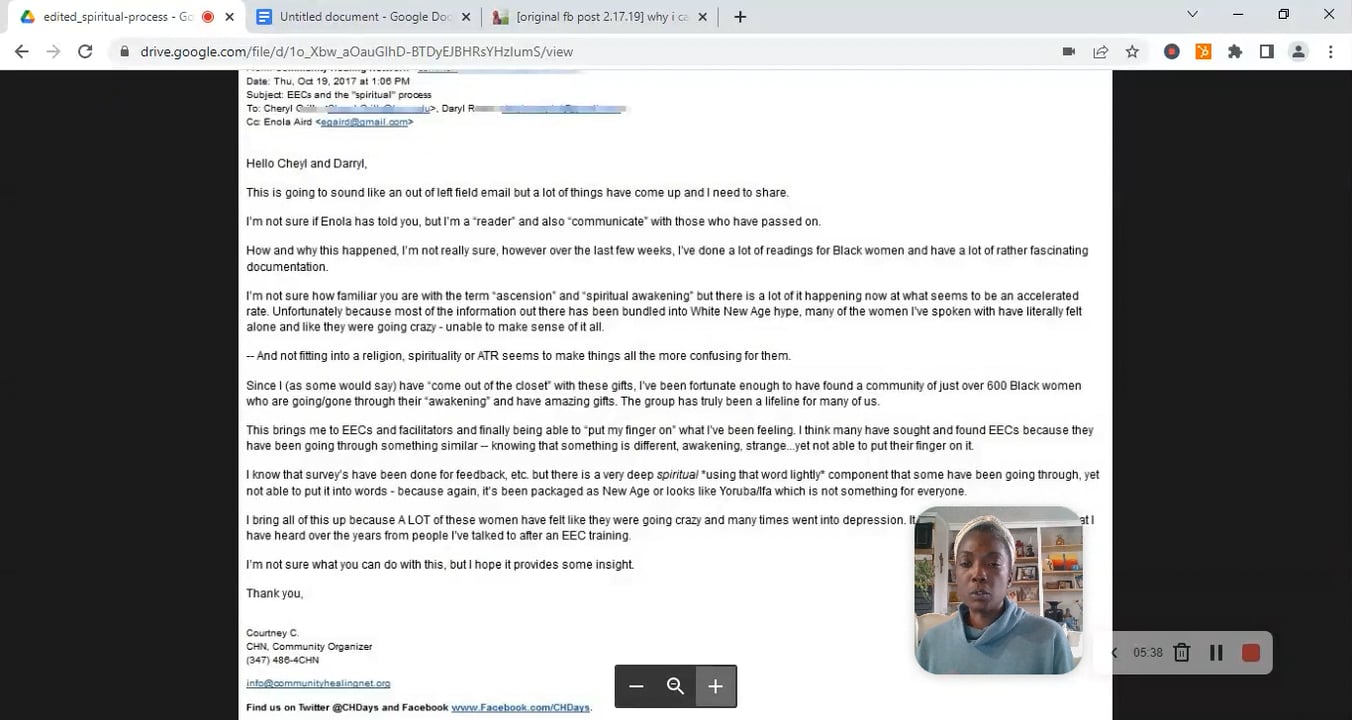 Awakening: Courtney's Why: -4-19-2022