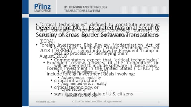 Legal Developments Impacting the Software Industry 2019