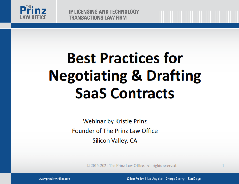 Best Practices for Drafting SaaS Contracts (2021)