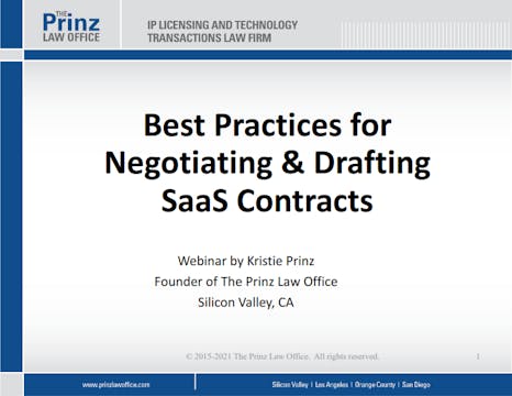 Best Practices for Drafting SaaS Contracts (2021)