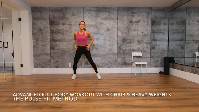  SWEAT IT OUT! Full Body Workout With Chair + Heavy-Weights