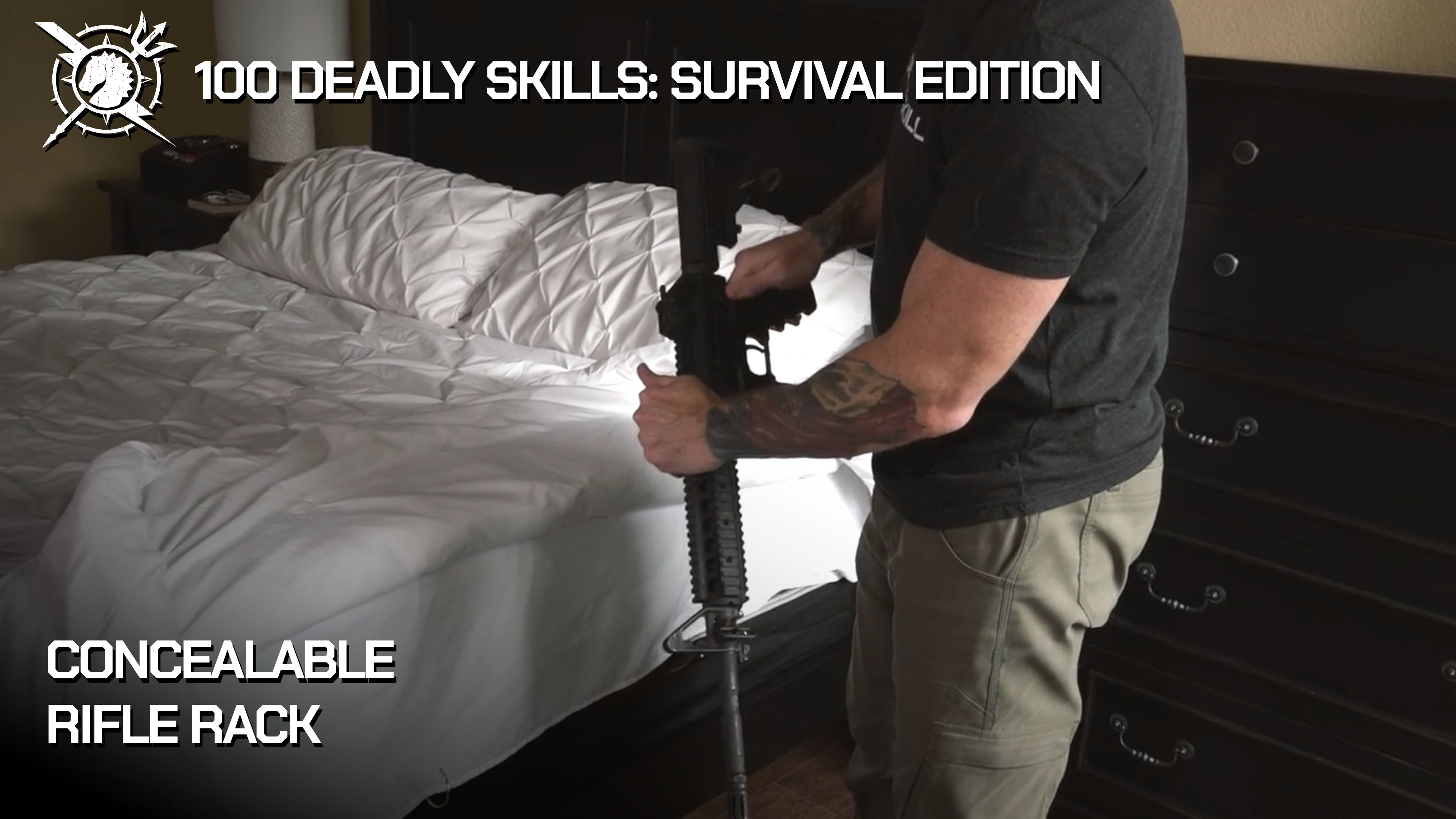 100DS: Survival [BONUS] Concealable Rifle Rack