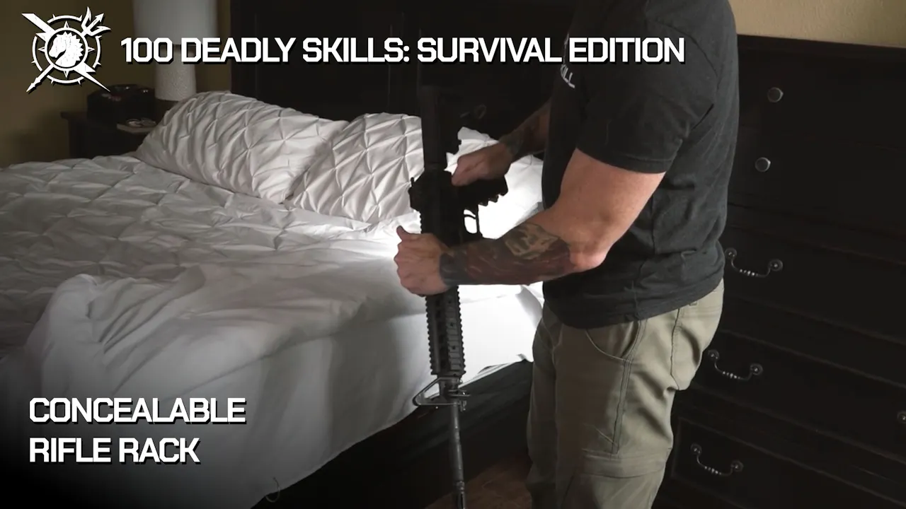 100DS: Survival [BONUS] Concealable Rifle Rack - 100 Deadly Skills ...