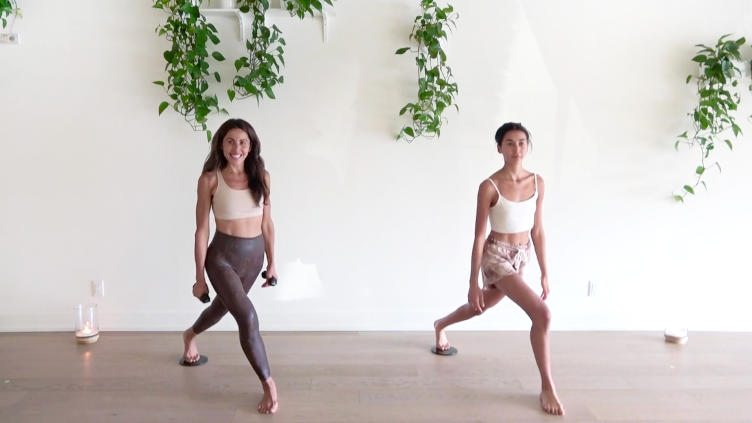 18 Min Legs on Fire with Sliders 37 w/ Elmira & Alliyah