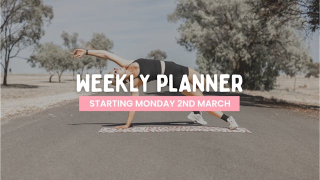 WEEKLY PLANNER