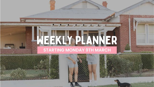 WEEKLY PLANNER