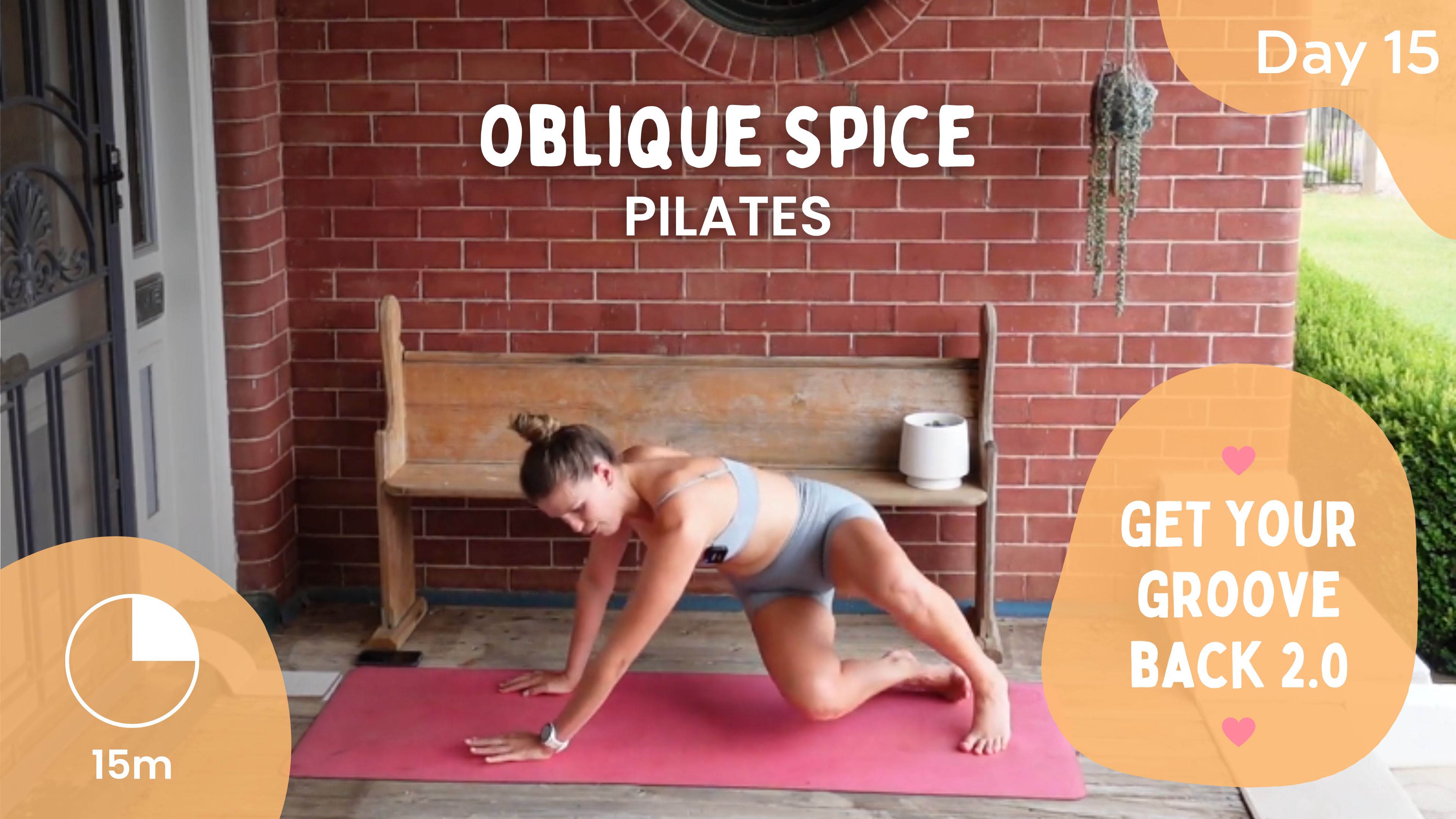 Day 15 - Oblique Spice - Pilates - Get Your Groove Back 2.0