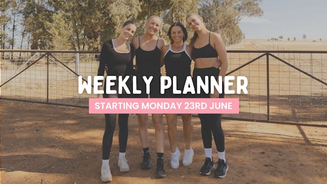 WEEKLY PLANNER