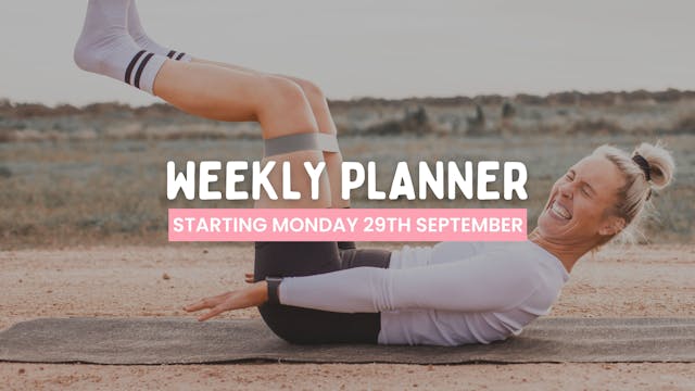 WEEKLY PLANNER
