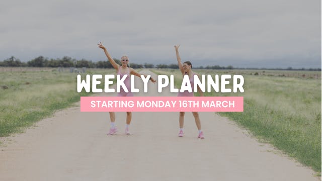 WEEKLY PLANNER