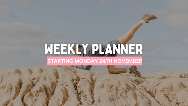 WEEKLY PLANNER