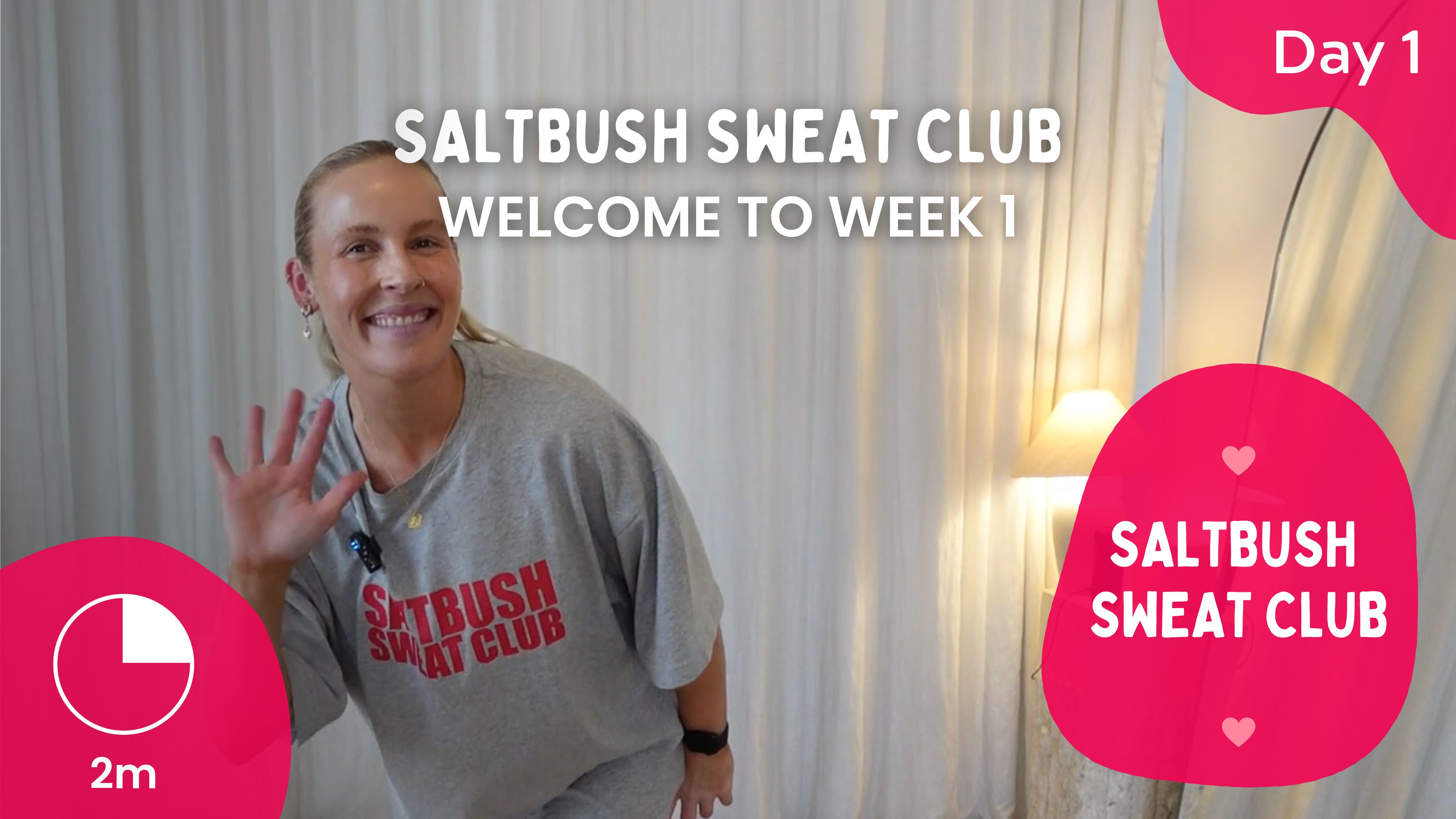 Day 1 - WELCOME TO SALTBUSH SWEAT CLUB