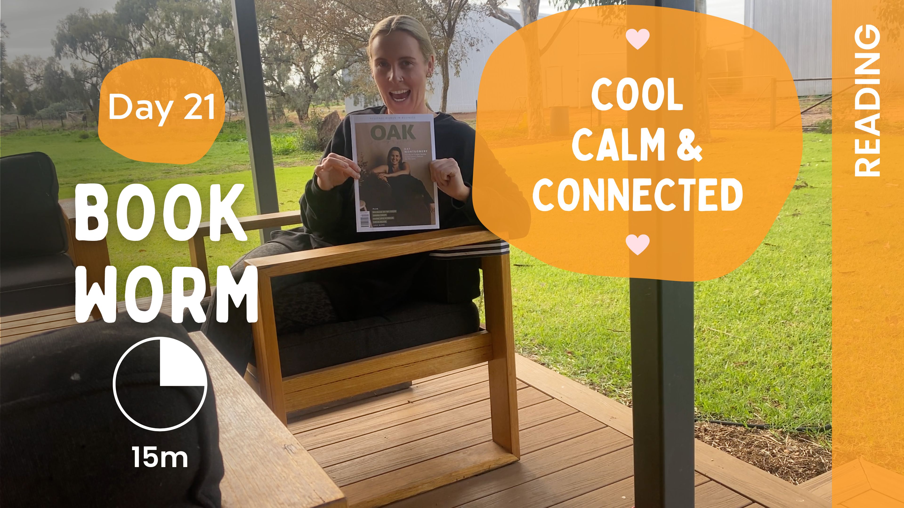 Day 21 - Book Worm - Cool, Clam & Connected