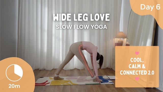Day 6 - Wide Leg Love - Slow Yoga - Cool, Calm, Connected 2.0