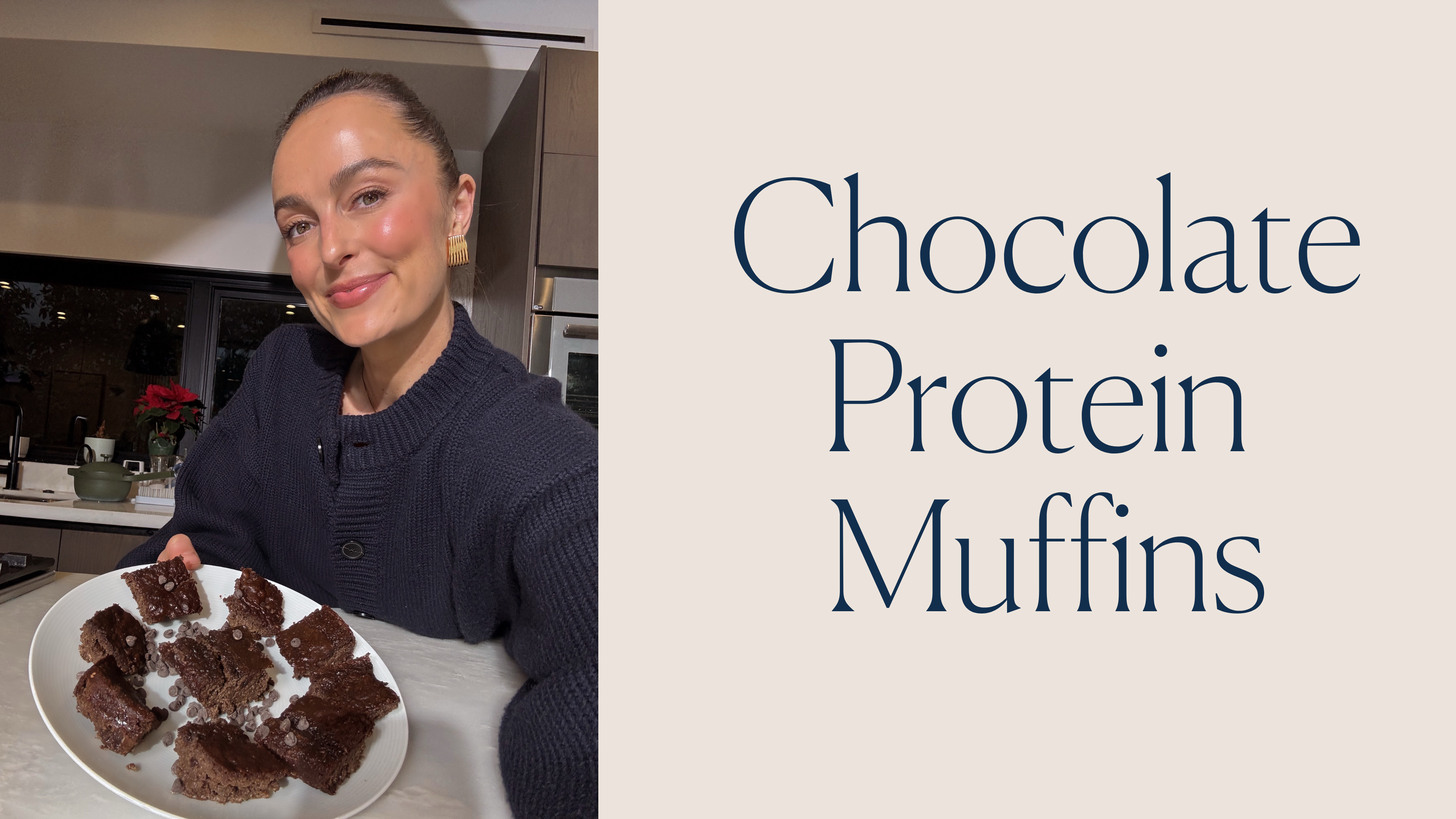 CHOCOLATE PROTEIN MUFFINS