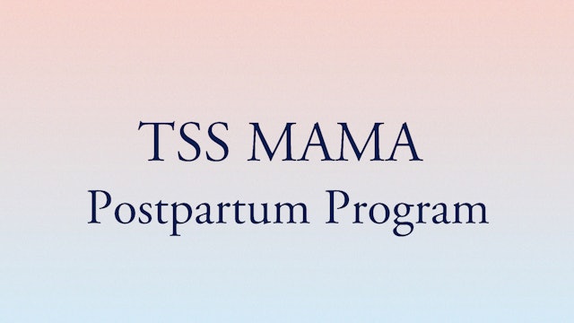 TSS MAMA: POSTPARTUM PROGRAM