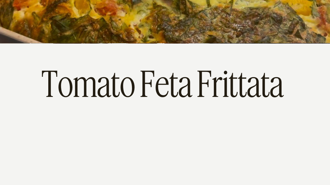 Tomato Feta Frittata Recipe