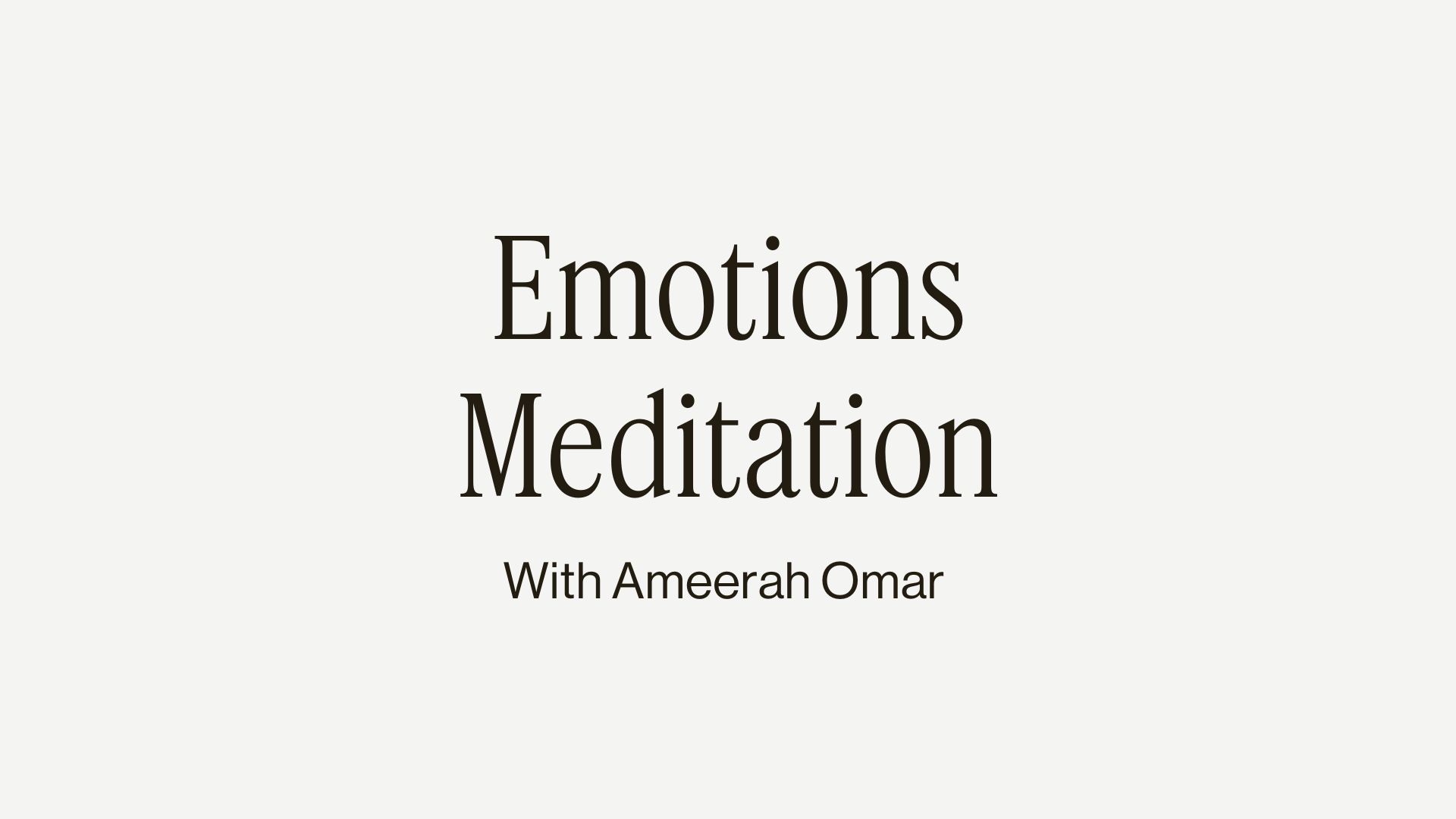 15MIN EMOTIONS MEDITATION 