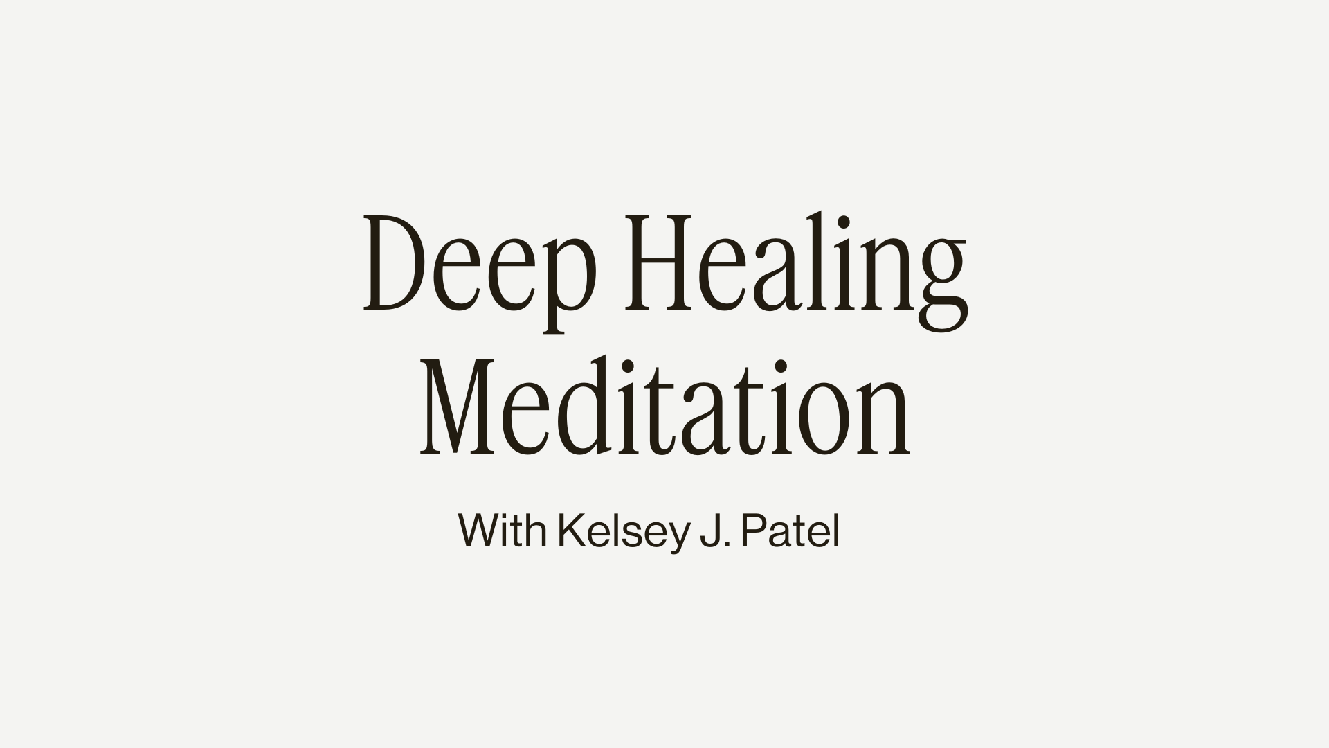 11MIN DEEP HEALING MEDITATION 