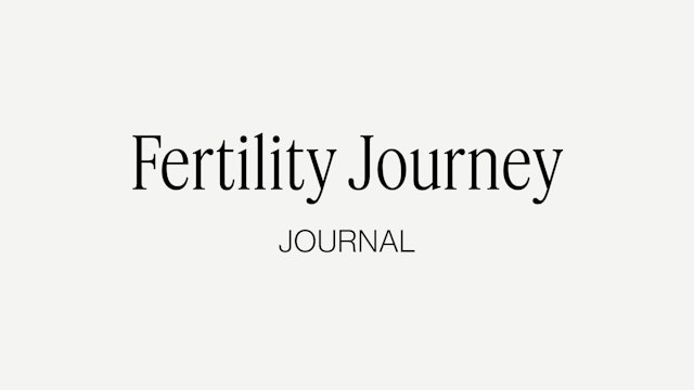 Fertility Journey Journal