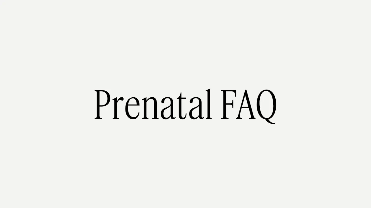 PRENATAL PROGRAM OVERVIEW + FAQs - START HERE: FAQ + INTRO VIDEOS - The ...