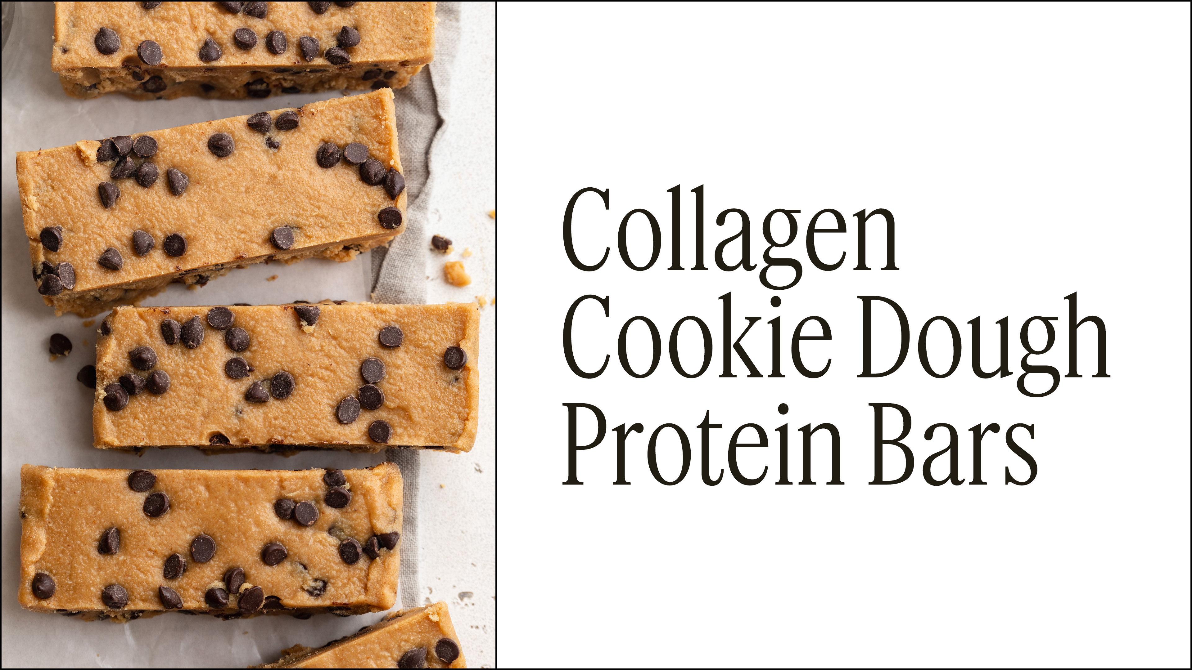 NEW! Collagen Cookie Dough Protein Bars
