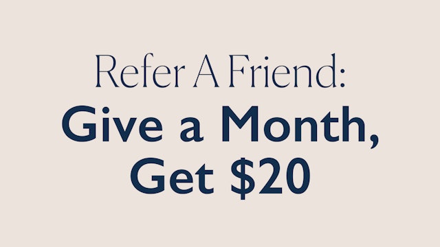 REFERRAL PROGRAM! Give 1 month, get $20! Link in description 