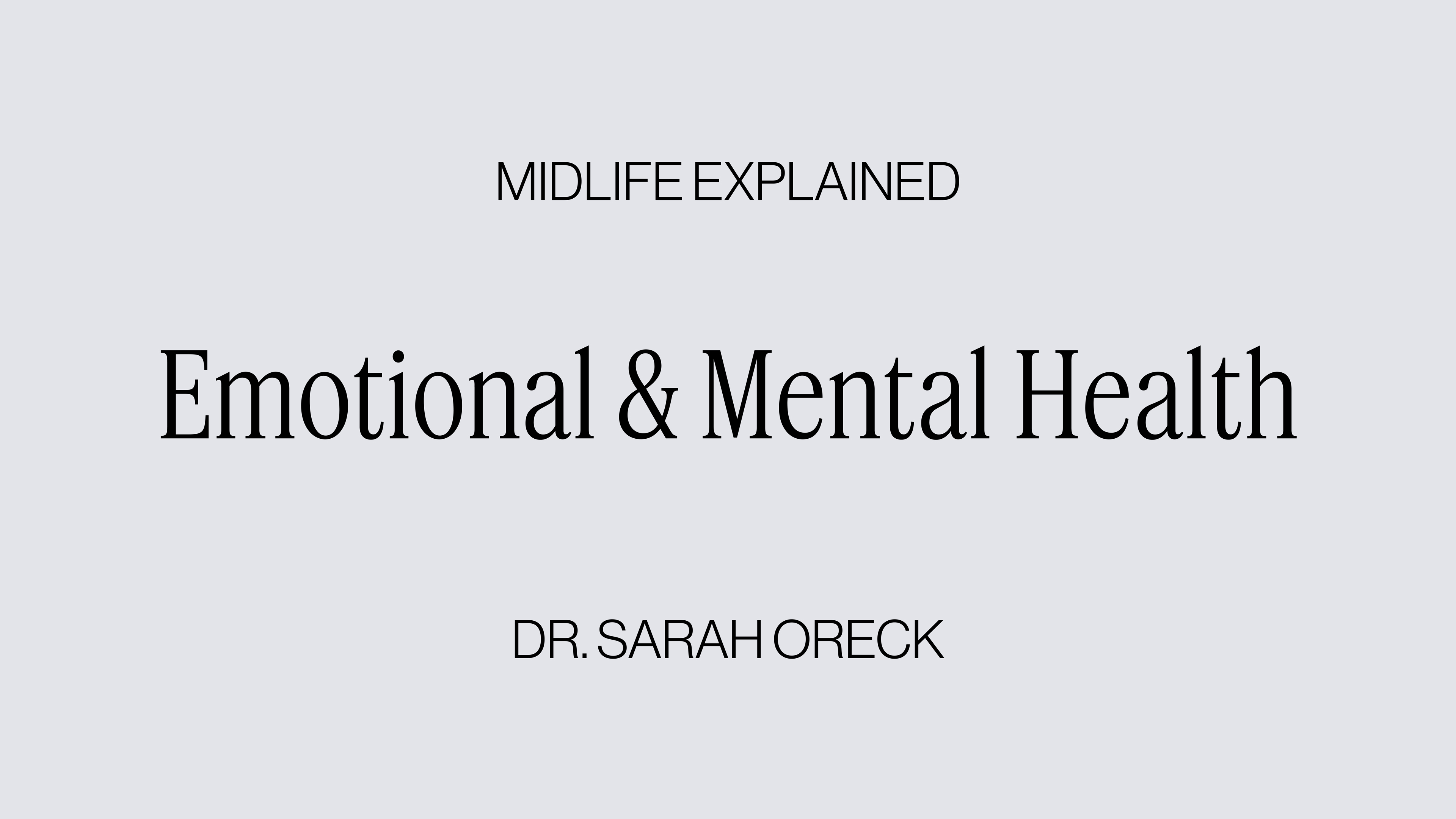 Mental Health in Midlife