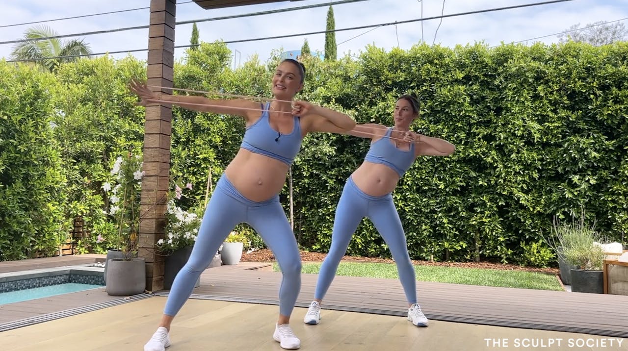 15MIN PRENATAL FULL BODY 12 WITH BAND + CAMERON ROGERS The Sculpt Society