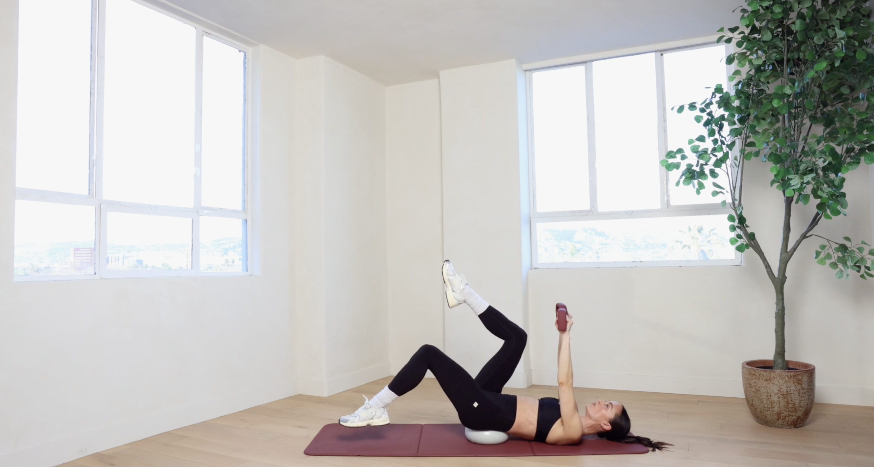 6MIN ABS ON BACK 59 WITH BALL