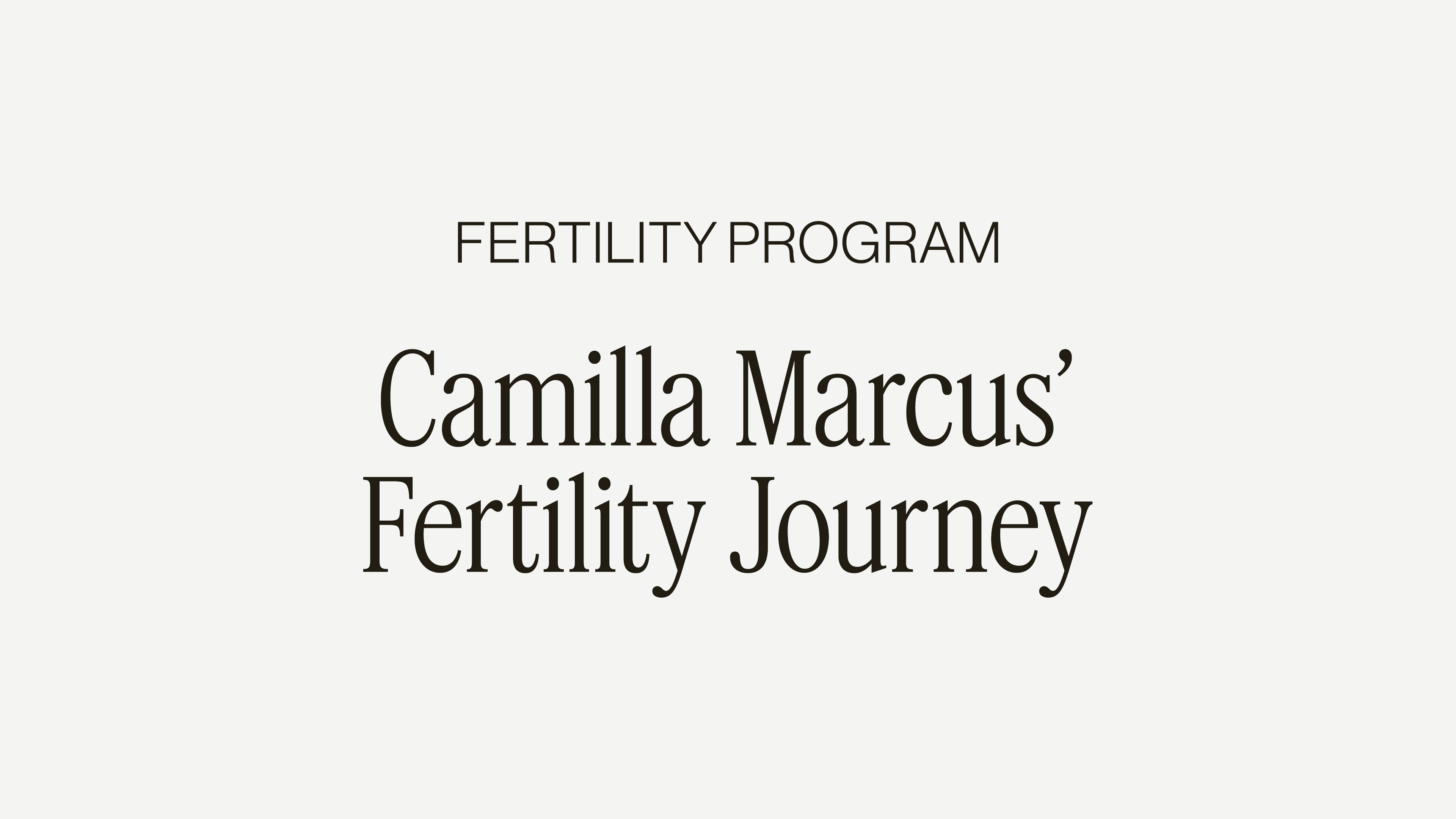 FERTILITY SCULPT + SPILL WITH CAMILLA MARCUS