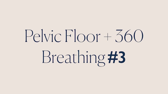 PELVIC FLOOR + 360 BREATHING CIRCUIT #3