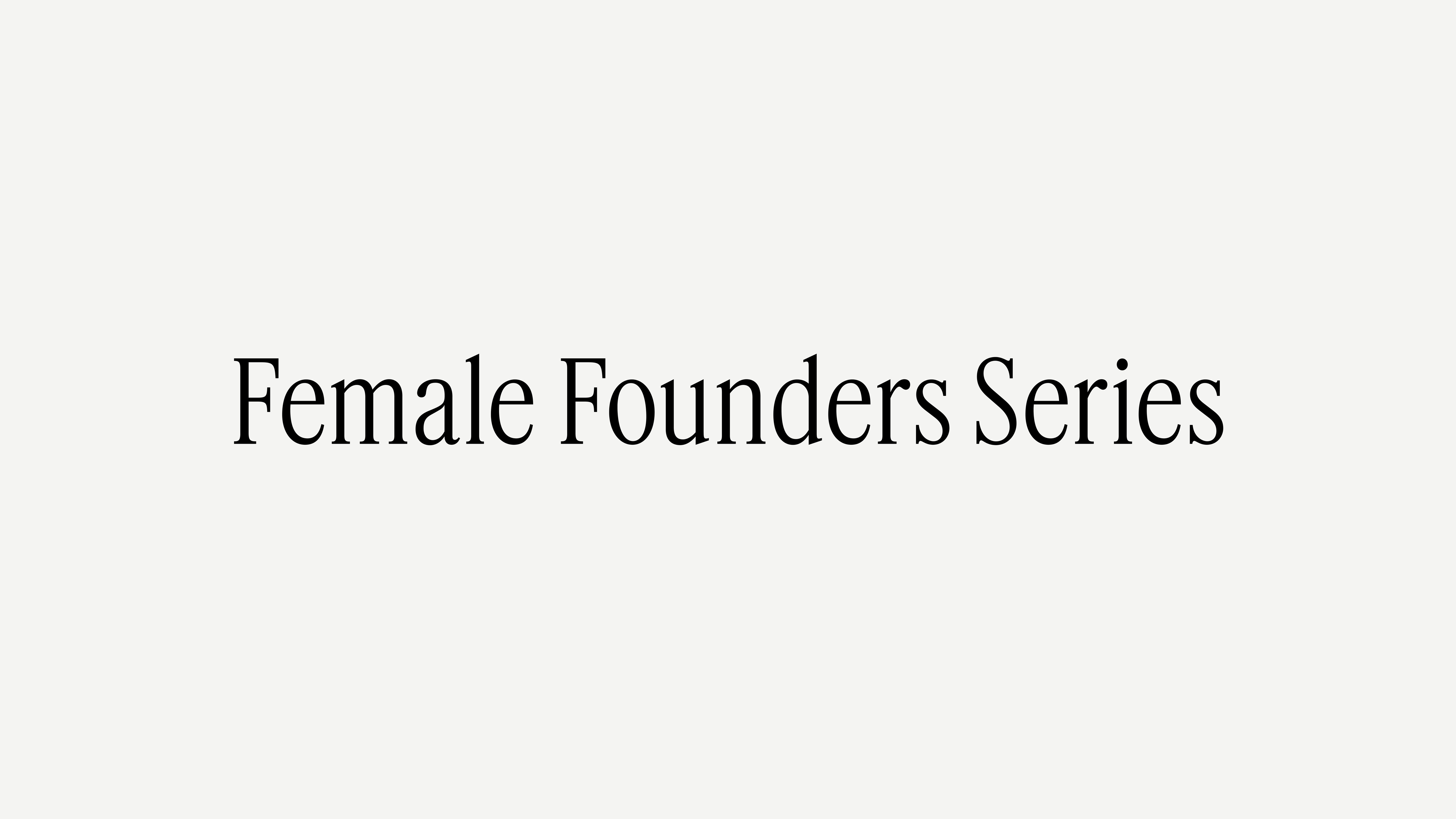 Female Founders