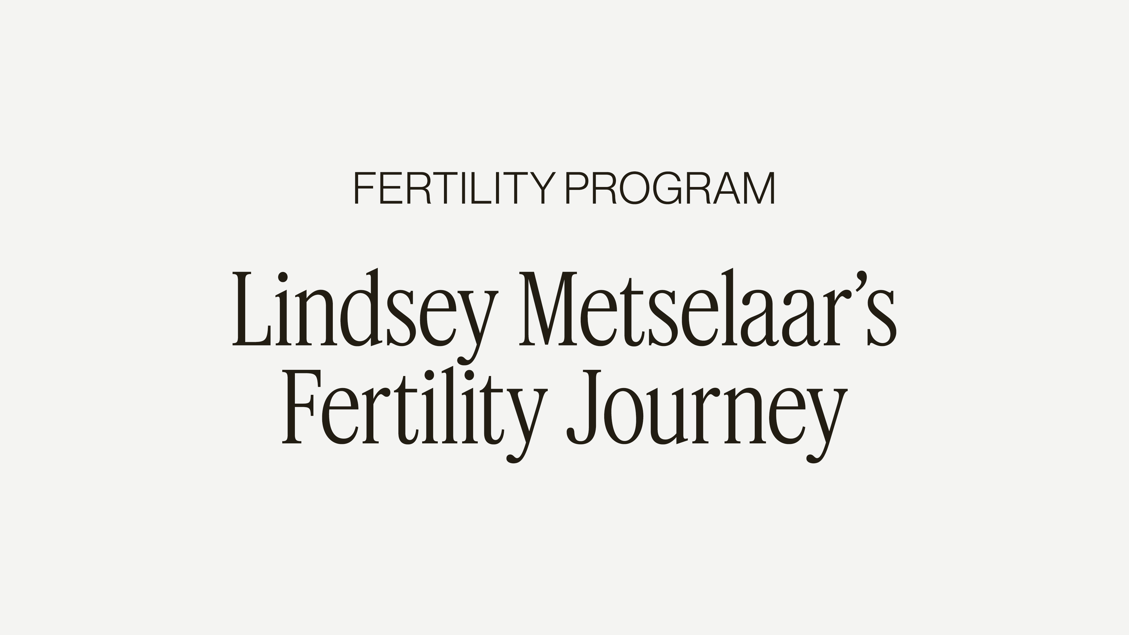 FERTILITY SCULPT + SPILL WITH LINDSEY METSELAAR