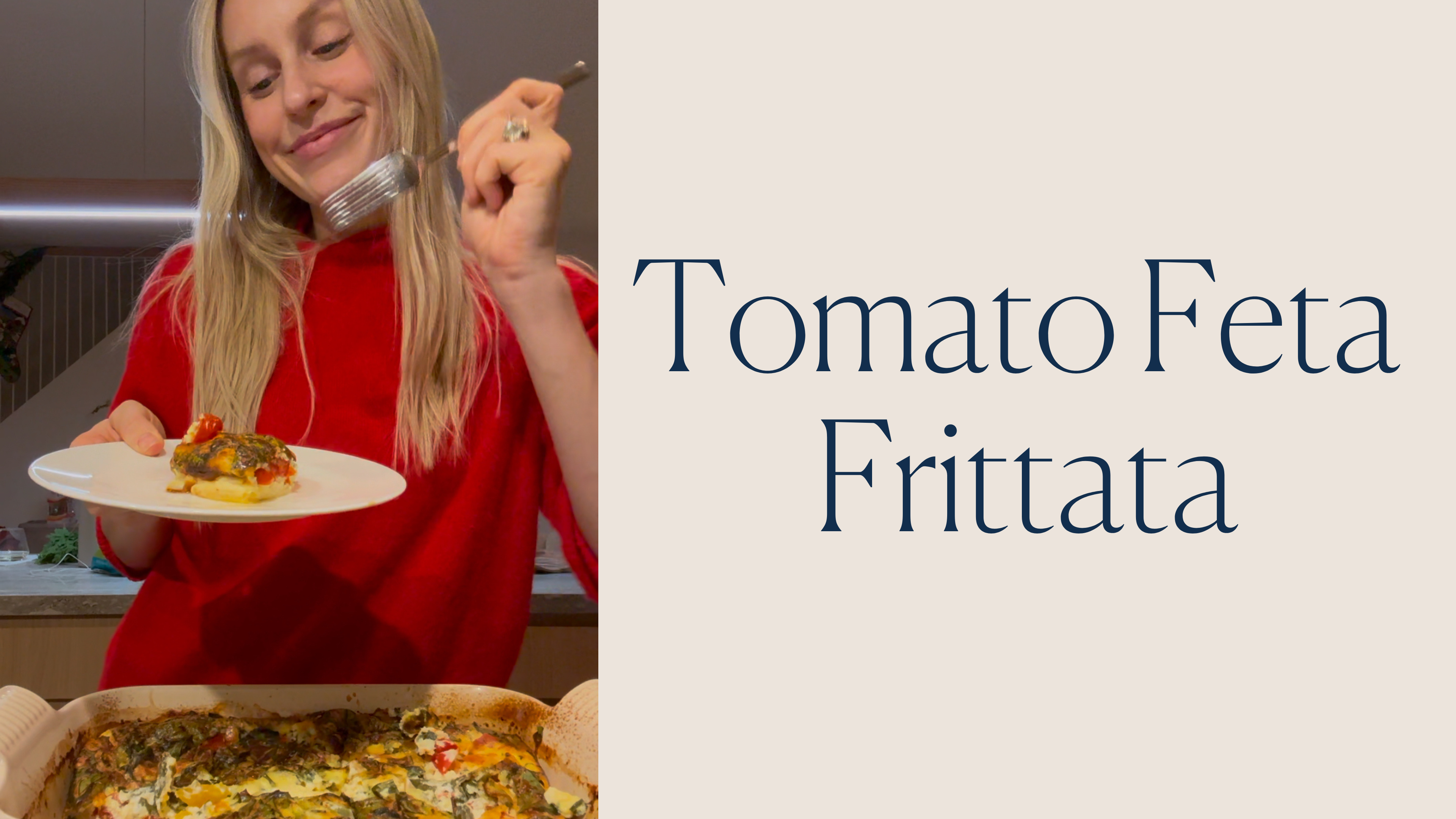 TOMATO FETA FRITTATA 