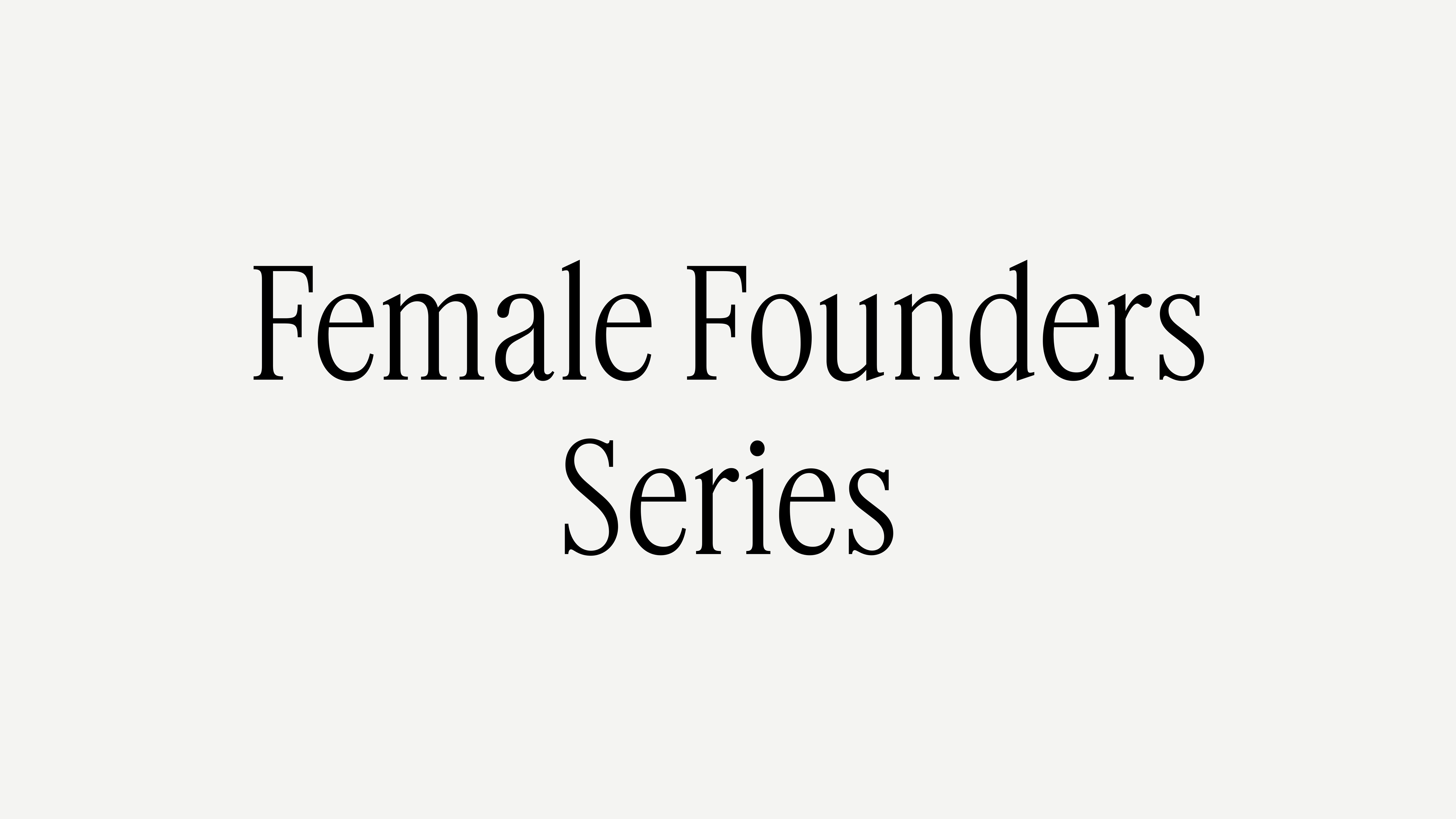 Female Founders