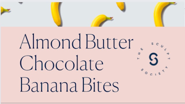 BANANA CHOCOLATE ALMOND BUTTER BITES RECIPE 