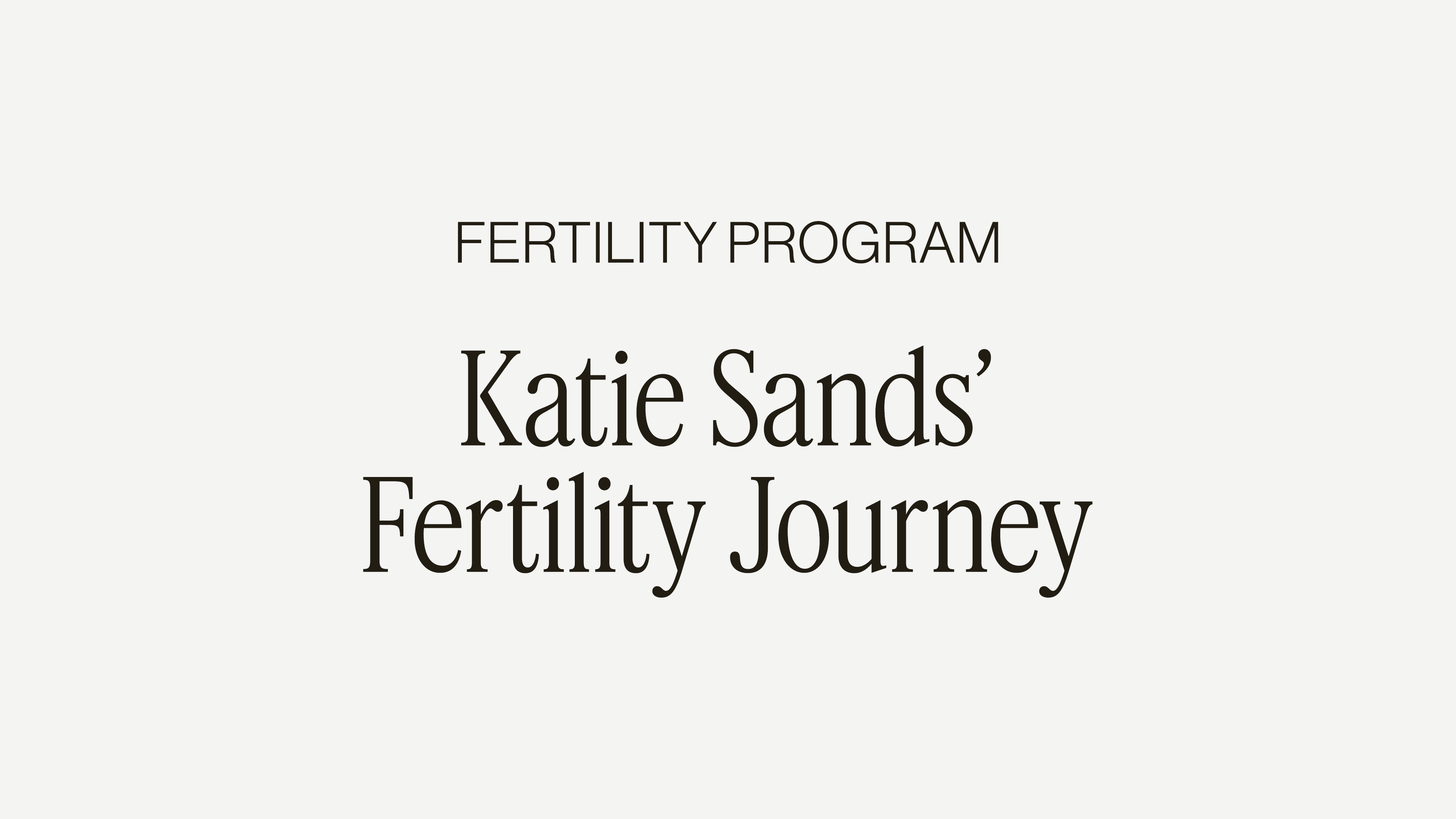 FERTILITY SCULPT + SPILL WITH KATIE SANDS