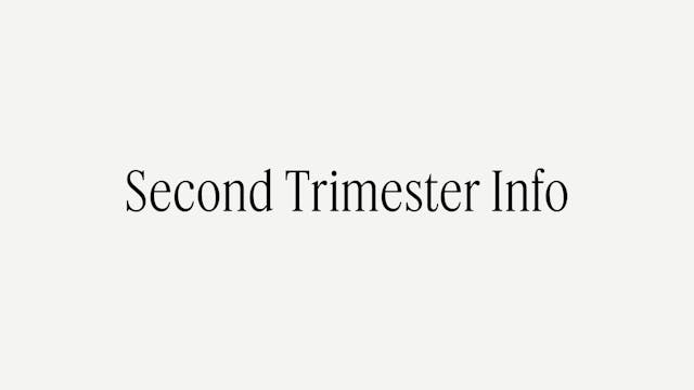 SECOND TRIMESTER INTRO