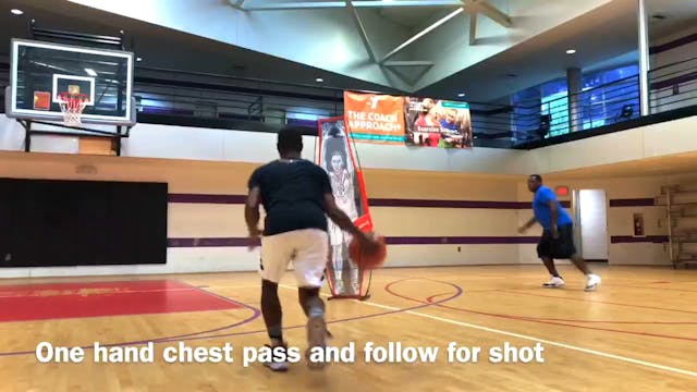 One Hand Chest Pass Follow For the Sh...