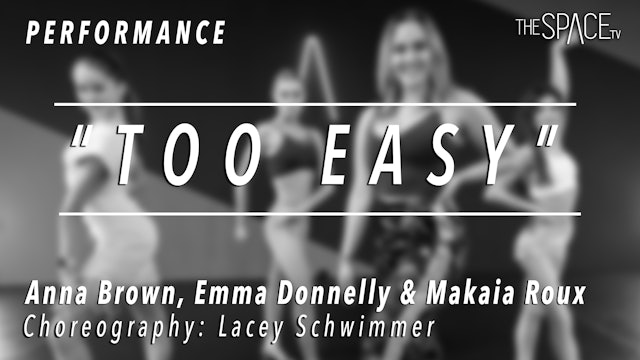 PERFORMANCE: Anna, Emma & Makaia / Ballroom Rumba "Too Easy" by Lacey Schwimmer
