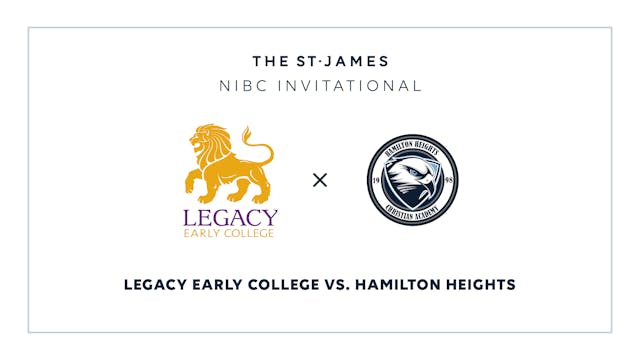 NIBC – Legacy v. Hamilton Heights – 1/9 3:30pm ET