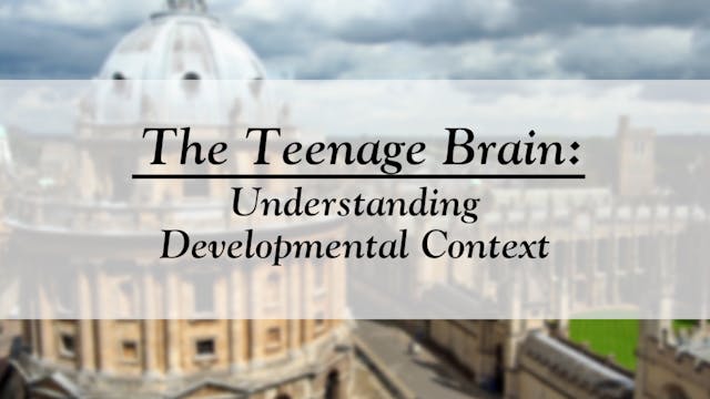 The Teenage Brain: Understanding Developmental Context