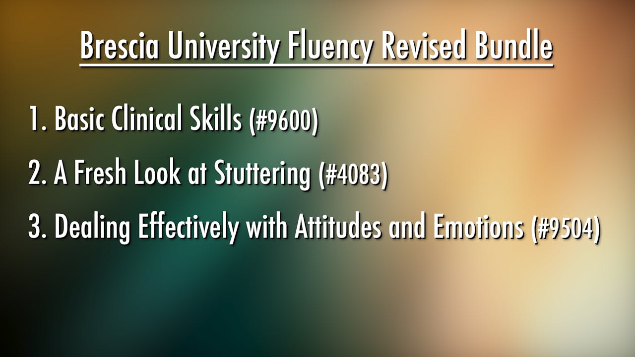 Brescia University Fluency Revised Bundle
