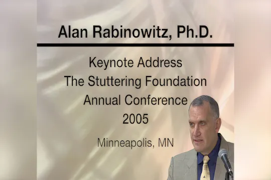 Alan Rabinowitz's Keynote to School-based SLPs